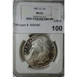 1882CC Morgan $  NGC65