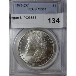 1883CC Morgan $  PCGS63