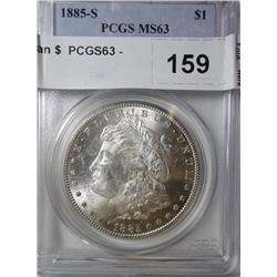 1885S Morgan $  PCGS63