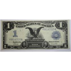 1899 Black Eagle $1 silver certificate  XF