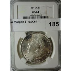 1884CC Morgan $  NGC64