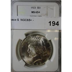 1923 Peace $  NGC65+