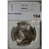1923 Peace $  NGC65+