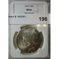 1927S Peace $  NGC61