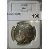 1927S Peace $  NGC61