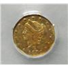 Image 2 : 1870 octagonal Liberty $1/4 California Gold NGC61  BG-762