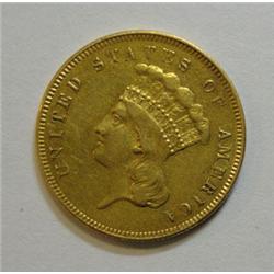 1855 $3 GOLD  XF