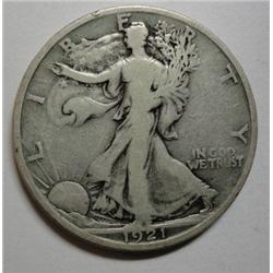 1921S Walker half $ Fine