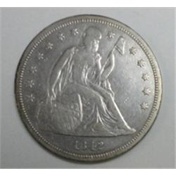 1842 Seated $  XF with mint made die lump left field UNATTRIBUTED