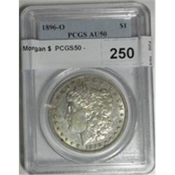 1896O Morgan $  PCGS50