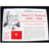 Image 1 : 1884-1984 HARRY TRUMAN GOLD COMMEMORATIVE
