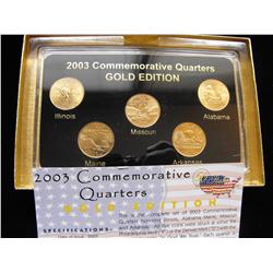 STATE GOLD EDITION COMMEMORATIVE QUARTERS 2003