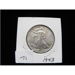 1943 WALKING LIBERTY HALF DOLLAR