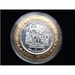 $10 SILVER .999 FINE ROUND CASINO BUFFALO BILLS