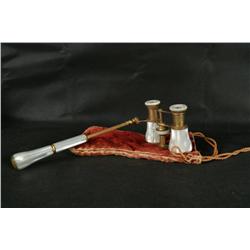 Antique French Opera Glasses in mother of pearl with original case