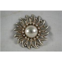 Hector Aguilar sunflower brooch