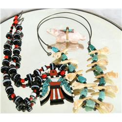 Turquoise & Beaded Necklaces & Hishi From the Richard Hedley Estate