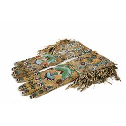 Pair Vintage Western Beaded Gauntlets