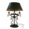 Image 1 : Iron rabbit lamp - hand painted shade