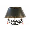 Image 3 : Iron rabbit lamp - hand painted shade