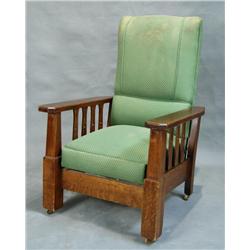 Am oak "Mission" Morris chair