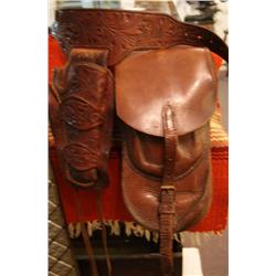 Pair of Saddlebags & H.H. Heiser holster