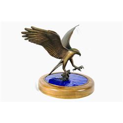 Bill Hunt Osprey & Salmon' 18" Sculpture 1988