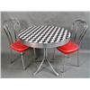 Image 2 : 50's Checkered Dinette table & 2 chairs