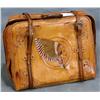 Image 1 : Vintage Tooled Leather Suitcase