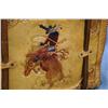 Image 6 : Vintage Tooled Leather Suitcase