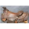 Image 3 : 1948 World Champion Rodeo finely tooled Saddle with bridal.  Saddle won by World Champion Calf Roper