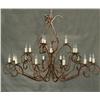 Image 1 : Outstanding Large Copper French Style Chandelier From the Hotel Marmont, made by Steve Handeleman
