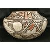 Image 2 : Outstanding Zuni pueblo olla circa 1880 - rain bird and medallion flower motif.  In very good condit