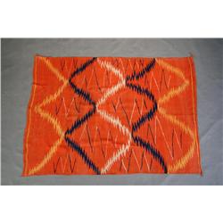 1880's Navajo Serape with indigo blue 5'7" x 4'2".