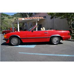 1985 Mercedes Benz SL500 hard & soft top - six cylinder motor-rebuilt transmission   165,808 miles p