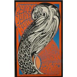 Psychedelic 60's concert poster - Birds 22"x44"