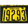 Image 6 : 7 Enameled Pennsylvania lic plates 1- 1908, 2- 1911, 2-1912, 2- 1915