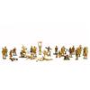 Image 1 : App 26 WWI grey iron toy soldiers 13 action & 13 marching