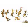 Image 7 : App 26 WWI grey iron toy soldiers 13 action & 13 marching