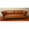 Image 1 : Mission "Stickley" leather sofa