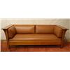 Image 2 : Mission "Stickley" leather sofa