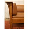 Image 4 : Mission "Stickley" leather sofa