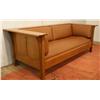 Image 5 : Mission "Stickley" leather sofa