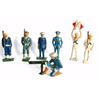 Image 3 : Collection of 20 Grey iron figures circa 1935 WWI Marines, navy, signal & boy scouts,  Mounted polic