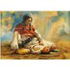 Image 2 : Gerry Metz (1943)  8" x 16" o/b Indian Squaw