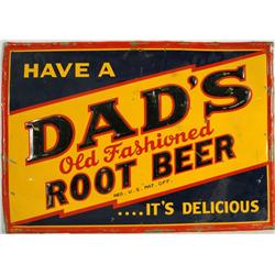 Vintage Dad's Root Beer Sign 19" x 27"