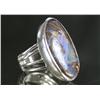 Image 1 : Boulder Opal Silver Ring w/ GLA appraisal