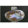 Image 4 : Boulder Opal Silver Ring w/ GLA appraisal