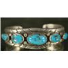 Image 2 : Turquoise & Silver Native American Bracelet