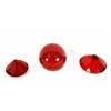Image 3 : Ruby glass paperweights - 3 pcs 2 faceted diamond shapes an